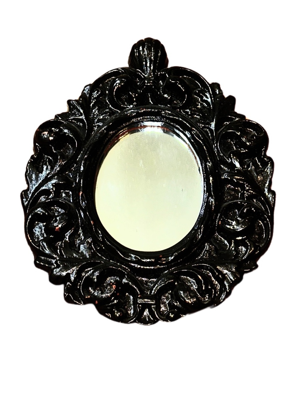 Vintage Gothic Black Wall Mirror